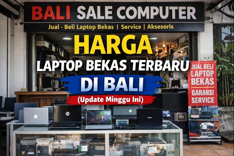 Harga Laptop Bekas Terbaru di Bali (Update Minggu Ini)