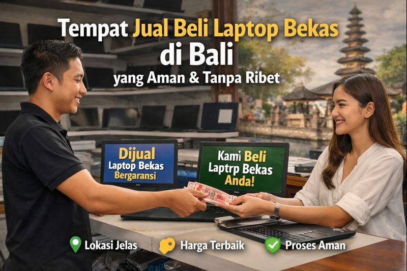 Tempat Jual Beli Laptop Bekas di Bali yang Aman & Tanpa Ribet