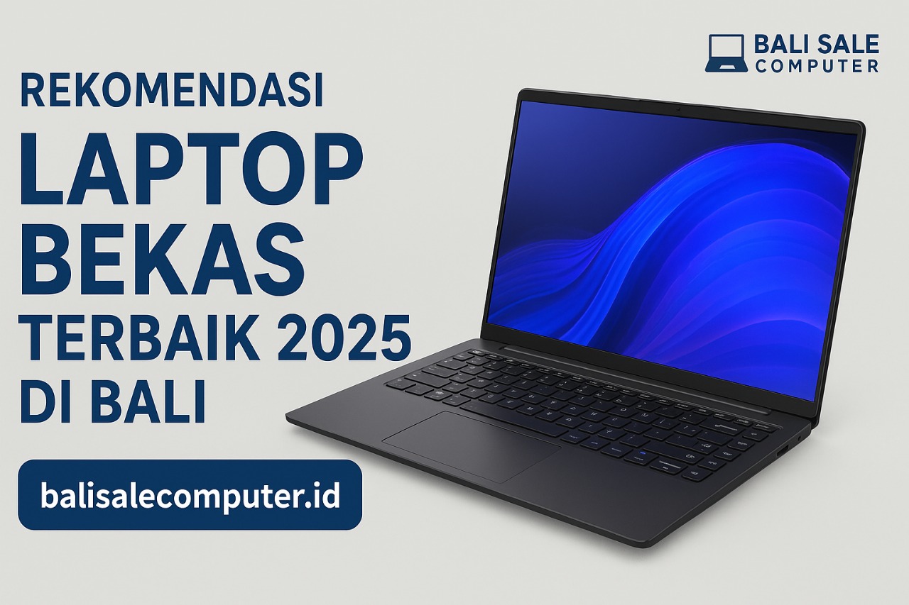 Rekomendasi Laptop Bekas Terbaik 2025 di Bali : Untuk Kerja, Gaming, Editing