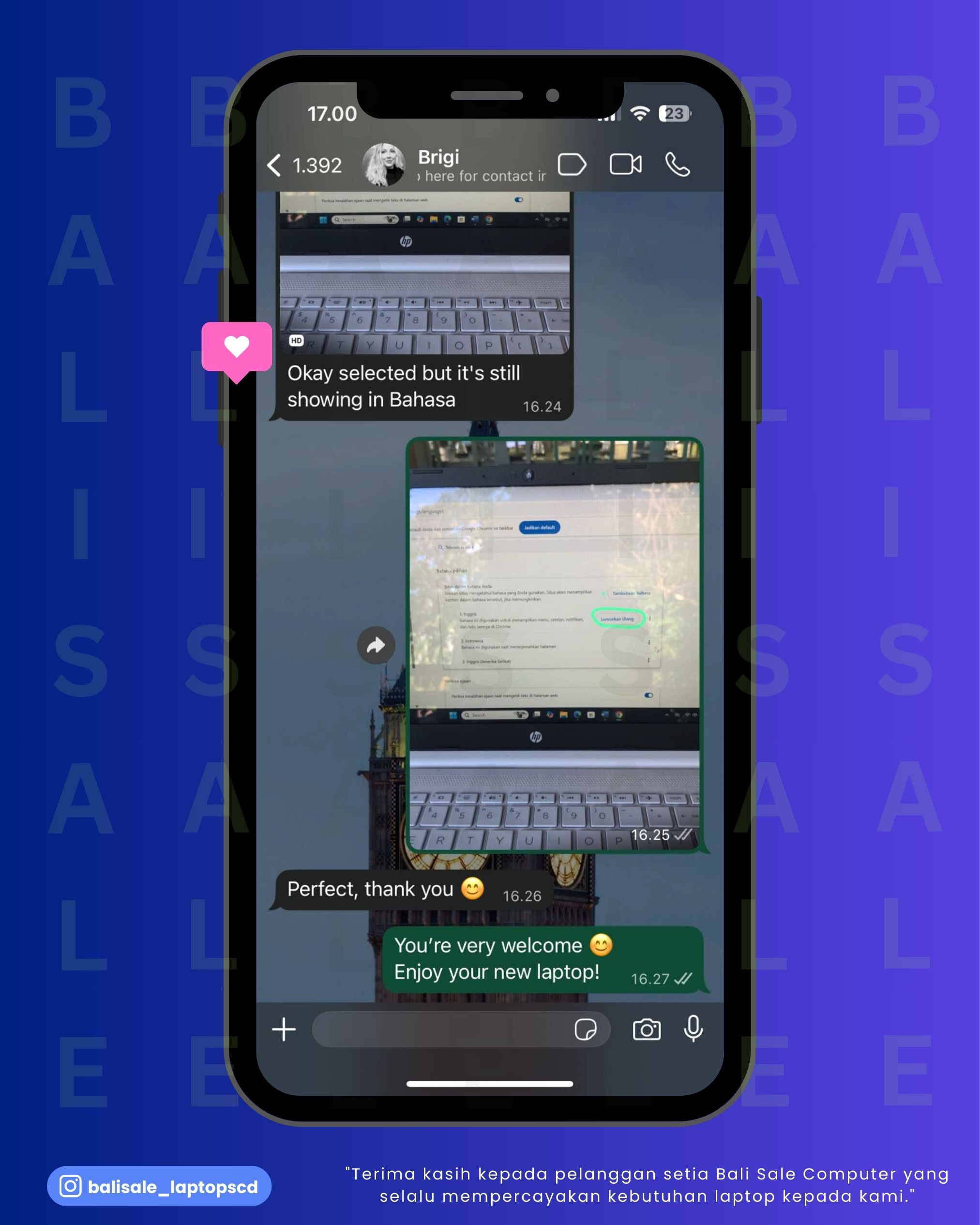 Chat testimoni Brigi